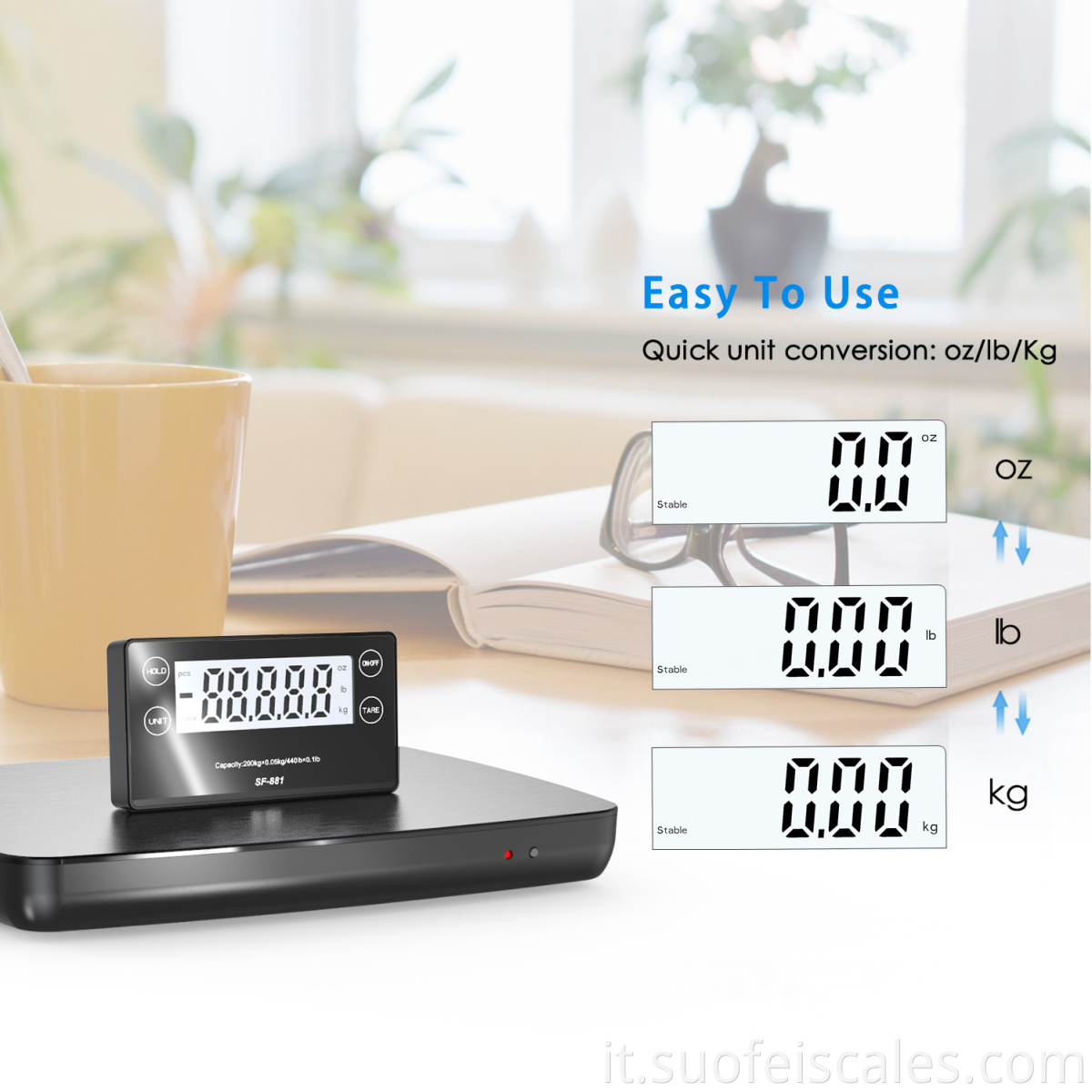 SF-881 Elettronic Wireless Portable Scale Spedizione Scala di pesatura